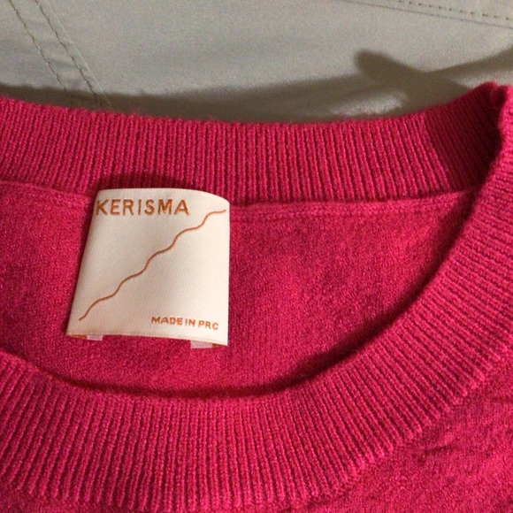 Kerisma Fuschia Crew Neck Sweater NWT - Picture 4 of 6